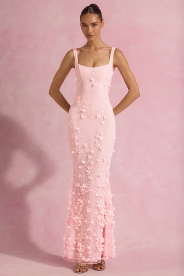 Serenvelle - Pink Embellished Gown Dress